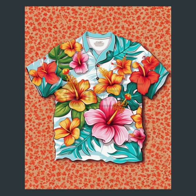 Tropical Aloha 68 Metal Wall Art and Desktop Mouse Pad by X2Metal