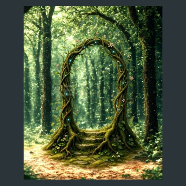 Twisting-Vine-Magical-Forest-metal-prints-posters-mouse-pads