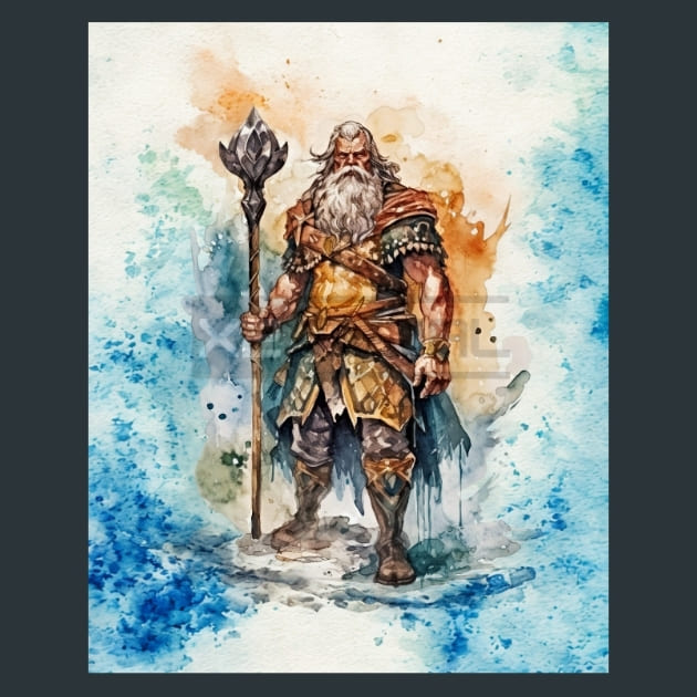 Tyr Mythology Metal Wall Art and Desktop Mouse Pad by X2Metal
