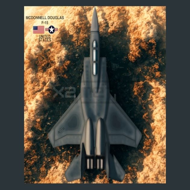 US-F-15-Jet-Metal-Prints