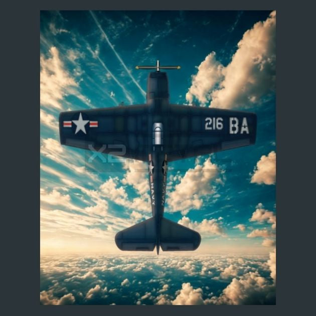 USA-F6F-Hellcat-Jet-Metal-Prints