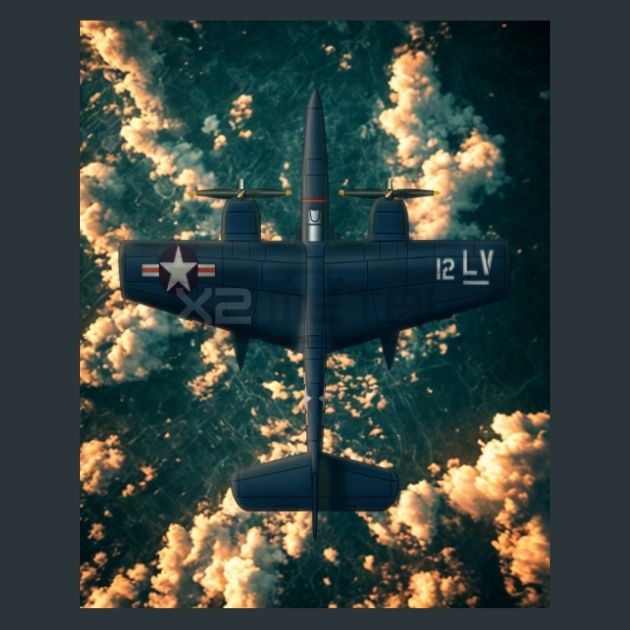 USA-F7F-N3-Tigercat-Jet-Metal-Prints