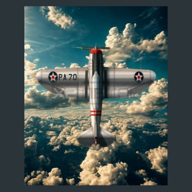 USA-P-35-Seversky-Jet-Metal-Prints