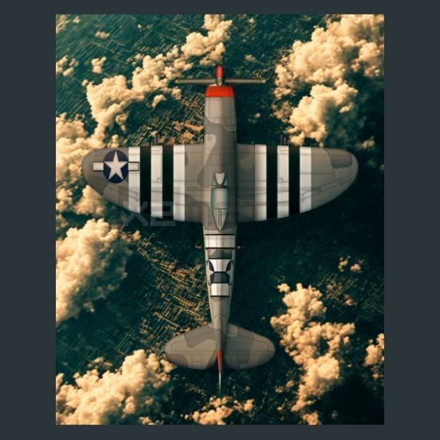 USA-P-47-Thunderbolt-Jet-Metal-Prints