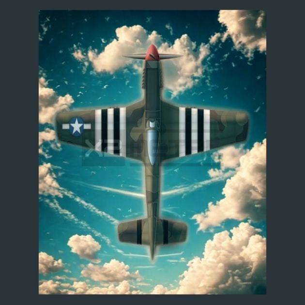 USA-P-51-Mustang-Jet-Metal-Prints