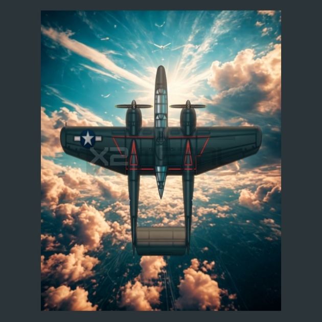 USA-P-61-Black-Widow-Jet-Metal-Prints