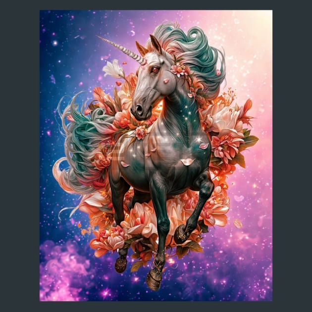 Unicorn Legends 16 Metal Wall Art and Desktop Mouse Pad by X2Metal