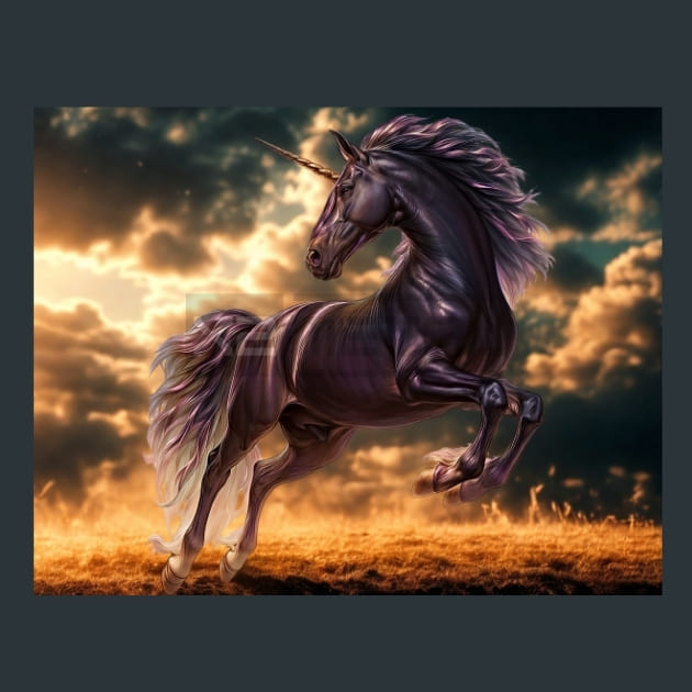 Unicorn Legends 22 Metal Wall Art and Desktop Mouse Pad by X2Metal
