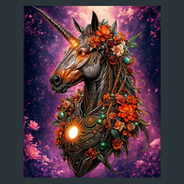 Unicorn Legends 4 Metal Wall Art and Desktop Mouse Pad by X2Metal