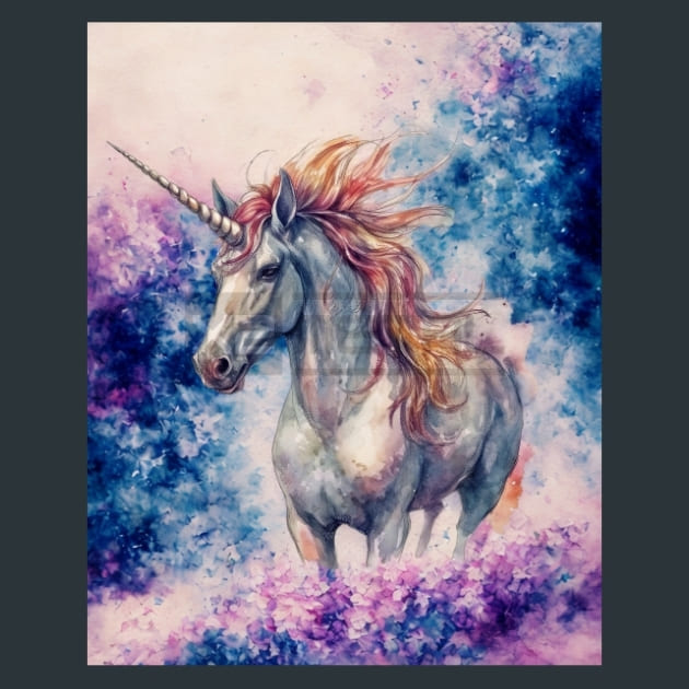 Unicorn Metal Wall Art and Desktop Mouse Pad by X2Metal