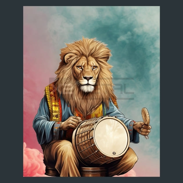 Untamed Eyes Lion Metal Wall Art and Desktop Mouse Pad by X2Metal