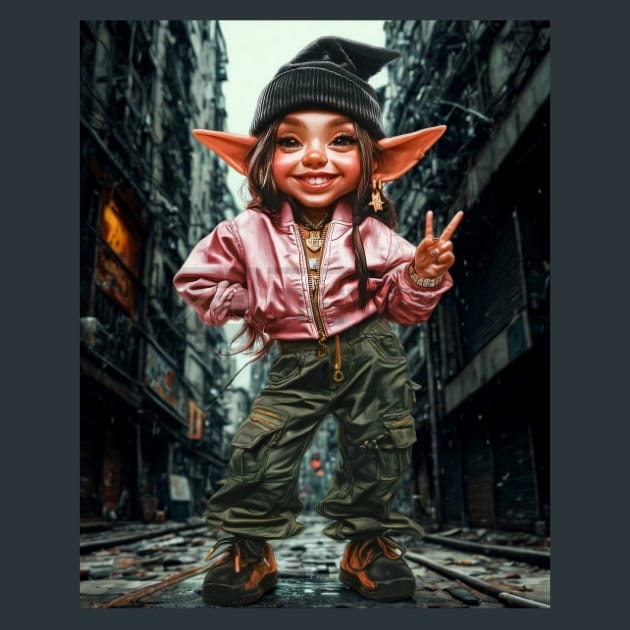 Urban Gnomes 02 Metal Wall Art and Desktop Mouse Pad by X2Metal