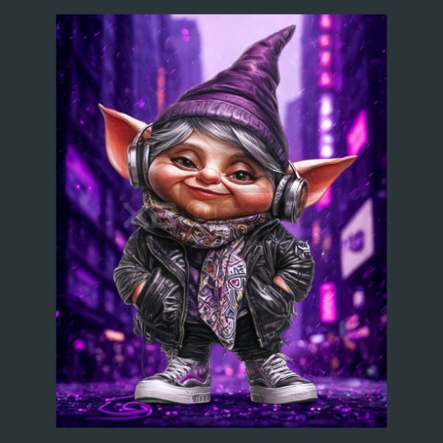Urban Gnomes 03 Metal Wall Art and Desktop Mouse Pad by X2Metal
