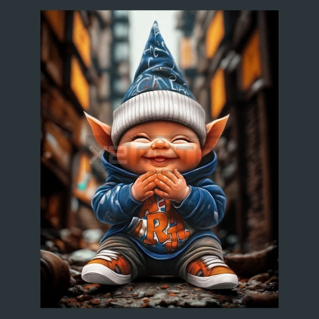 Urban Gnomes 25 Metal Wall Art and Desktop Mouse Pad by X2Metal