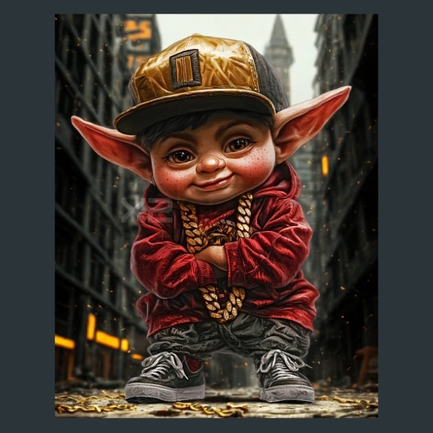 Urban Gnomes 26 Metal Wall Art and Desktop Mouse Pad by X2Metal