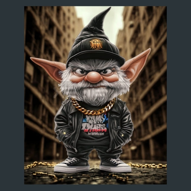 Urban Gnomes 28 Metal Wall Art and Desktop Mouse Pad by X2Metal