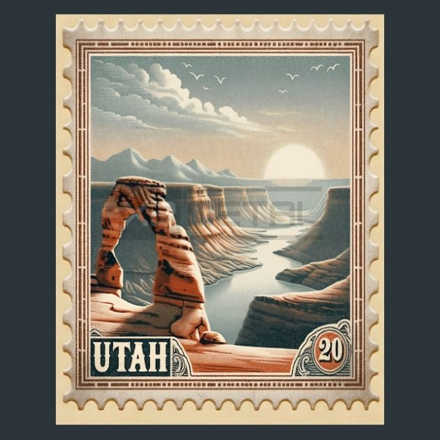 Utah-Stamp-Metal-Prints