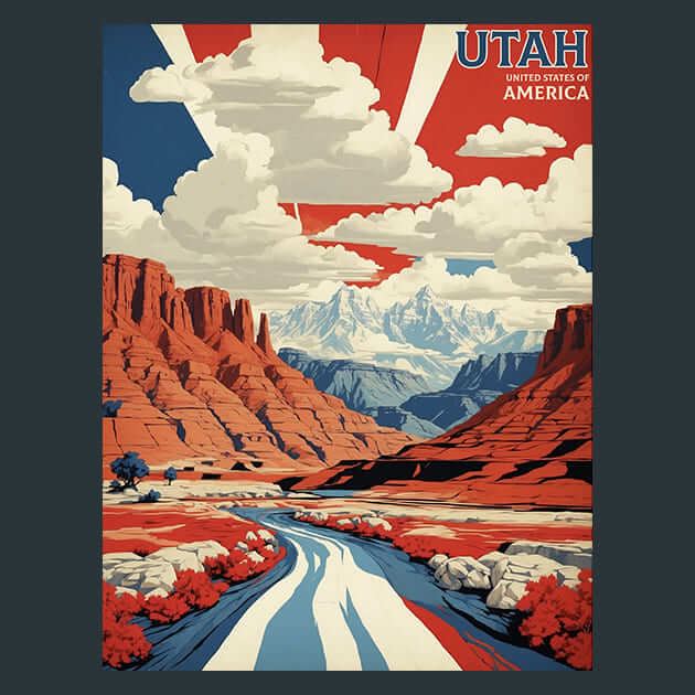 Utah Metal Wall Art and Desktop Mouse Pad by X2Metal