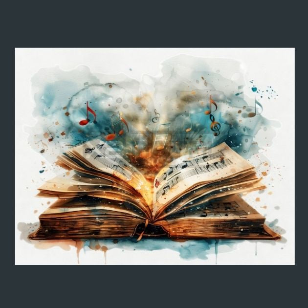 Vintage-Book-Music-Notes-1-Metal-Prints