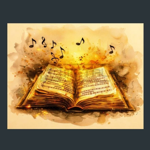 Vintage-Book-Music-Notes-7-Metal-Prints