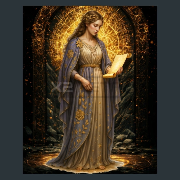 Virgo-Zodiac-Signs-Warriors Metal Wall Art and Desktop Mouse Pad by X2Metal