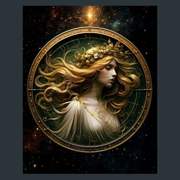 Virgo-Zodiacs-Signs1 Metal Wall Art and Desktop Mouse Pad by X2Metal
