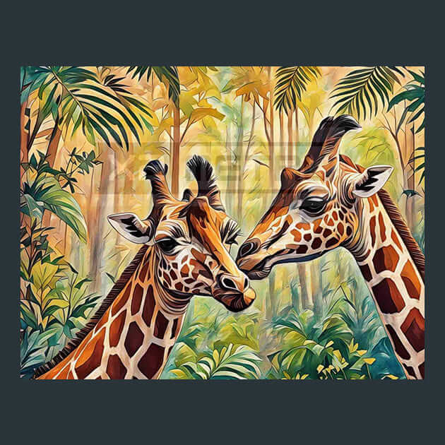 Wanderer Giraffe Metal Wall Art and Desktop Mouse Pad by X2Metal