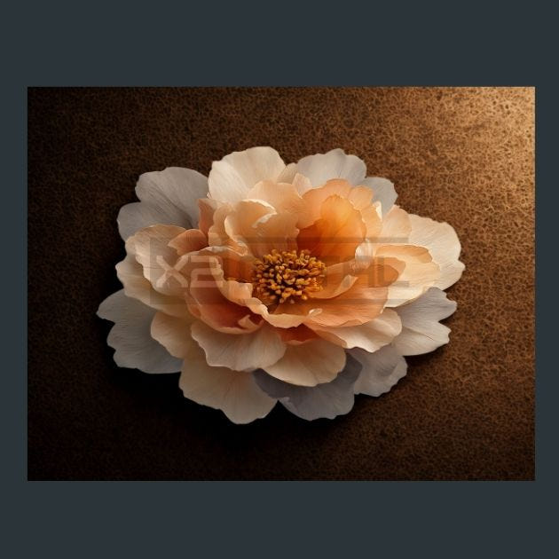 Watercolor Flowers 5 Metal Wall Art and Desktop Mouse Pad by X2Metal