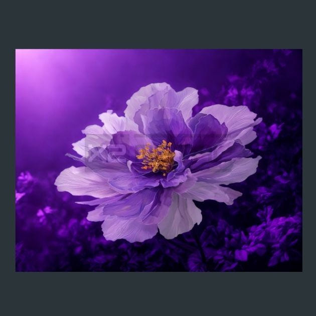 Watercolor Flowers 55 Metal Wall Art and Desktop Mouse Pad by X2Metal