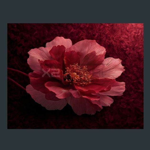 Watercolor Flowers 69 Metal Wall Art and Desktop Mouse Pad by X2Metal