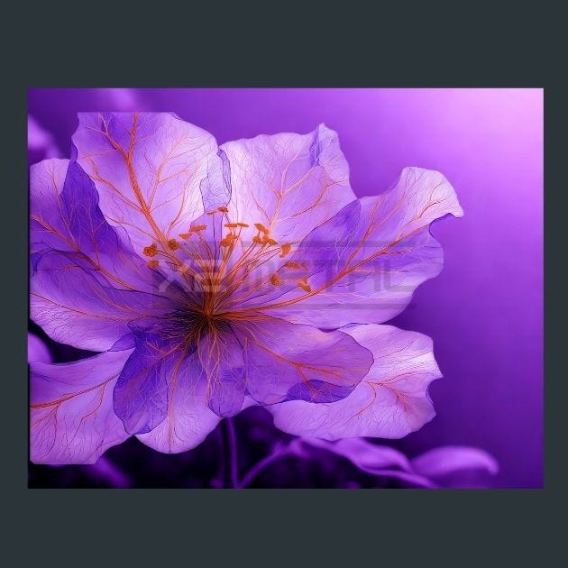 Watercolor Flowers 88 Metal Wall Art and Desktop Mouse Pad by X2Metal