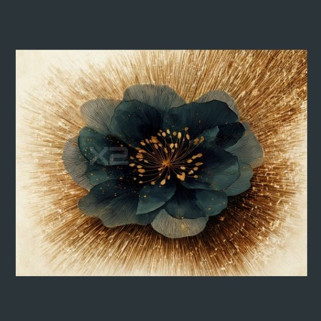 Watercolor Flowers 97 Metal Wall Art and Desktop Mouse Pad by X2Metal