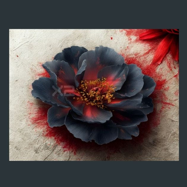 Watercolor Flowers 99 Metal Wall Art and Desktop Mouse Pad by X2Metal