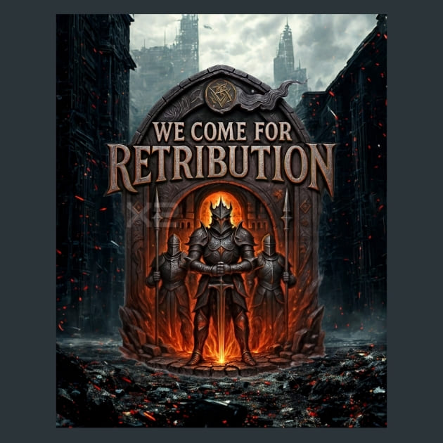 We come for retribution Metal Wall Art and Desktop Mouse Pad by X2Metal