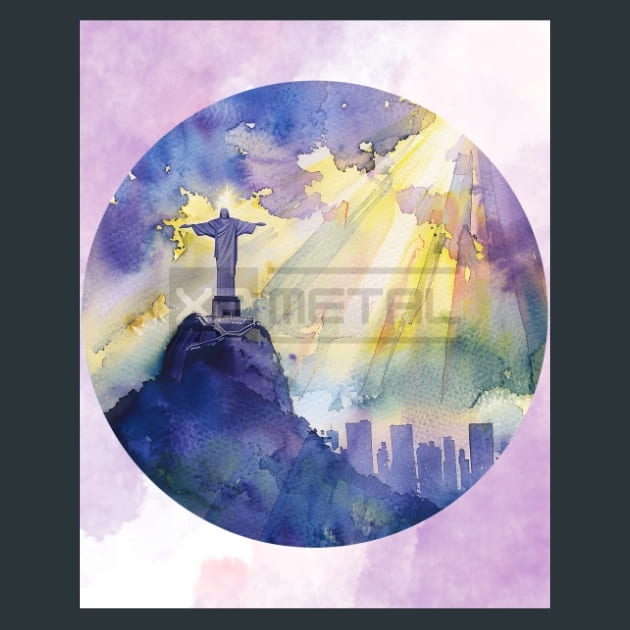 Weight of Belief Metal Wall Art and Desktop Mouse Pad by X2Metal
