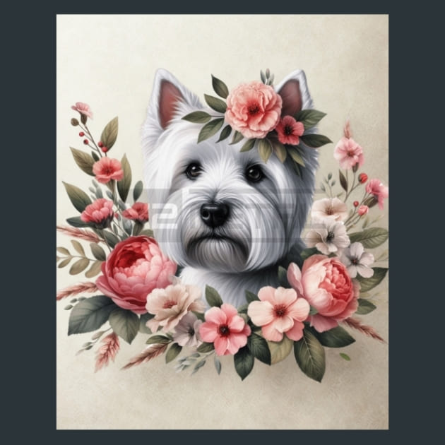 West Highland Terrier Metal Wall Art and Desktop Mouse Pad by X2Metal