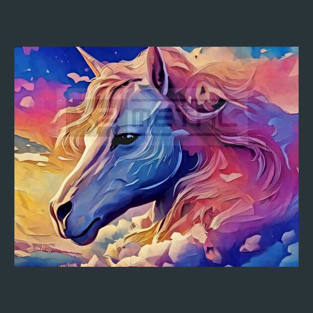 Whimsical Unicorn Metal Wall Art and Desktop Mouse Pad by X2Metal