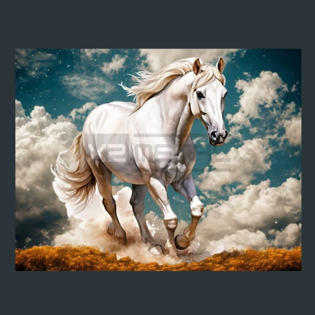 White-Horse-1-metal-prints-posters-mouse-pads