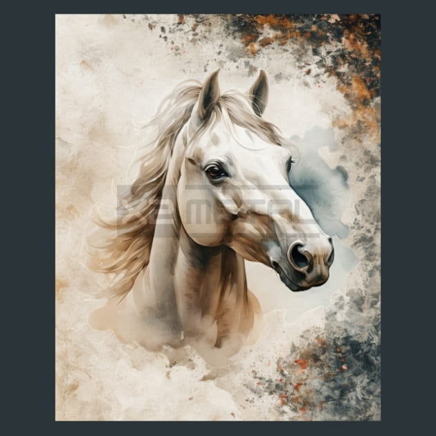 White-Horse-12-metal-prints-posters-mouse-pads