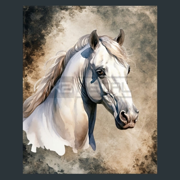 White-Horse-14-metal-prints-posters-mouse-pads