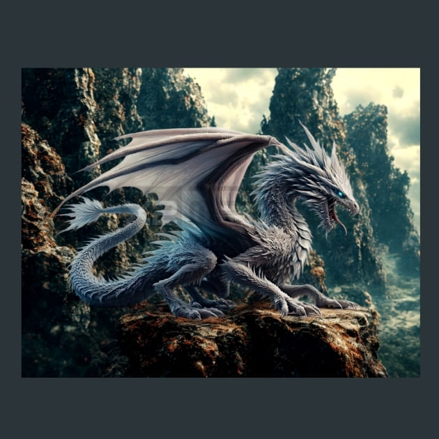 White_Dragon_metal_prints_posters_mouse_pads