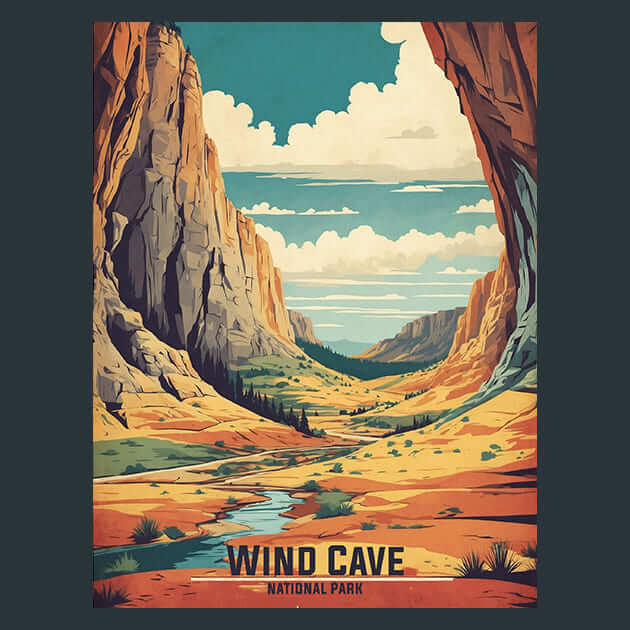 Wind Cave – Metal Print &amp; Mouse Pad | ChromaLuxe | Made in Iowa USA