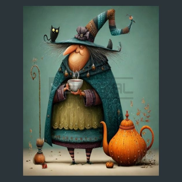 Witch Brew 4 Metal Wall Art and Desktop Mouse Pad by X2Metal