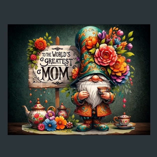 With Love Mom 1 Metal Wall Art and Desktop Mouse Pad by X2Metal