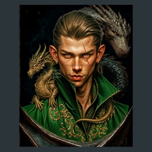 Wizard_with_Dragon_2_metal_prints_posters_mouse_pads