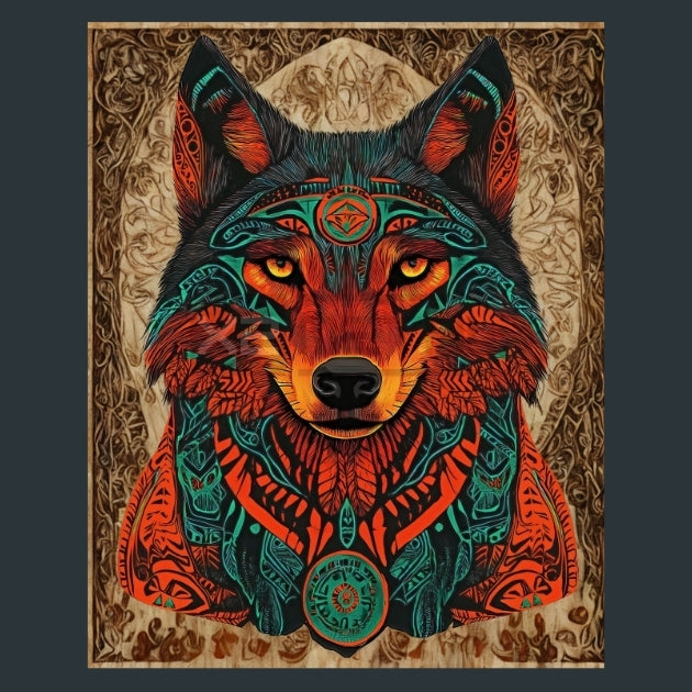 Wolf-Zodiac-Native-American-2-metal-prints-posters-mouse-pads