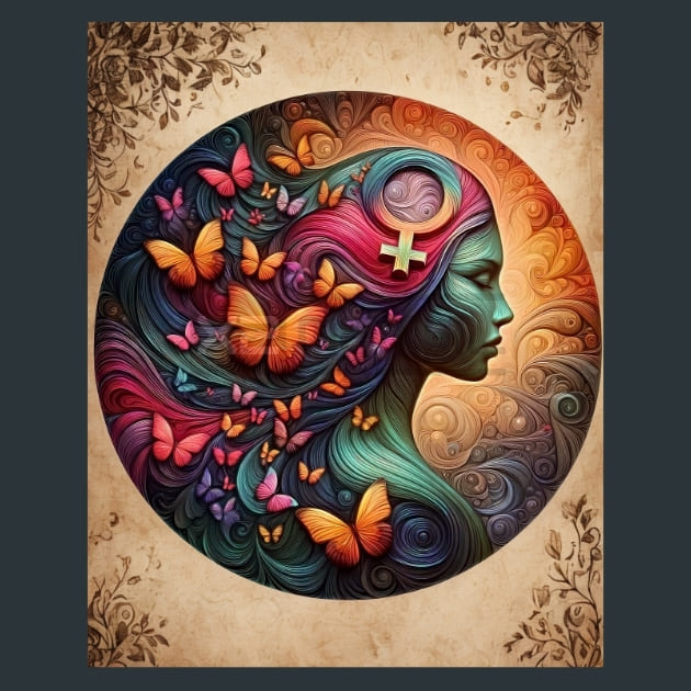 Womens Day 8 Metal Wall Art and Desktop Mouse Pad by X2Metal
