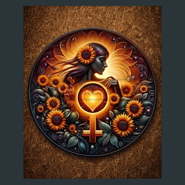 Womens Day Metal Wall Art and Desktop Mouse Pad by X2Metal