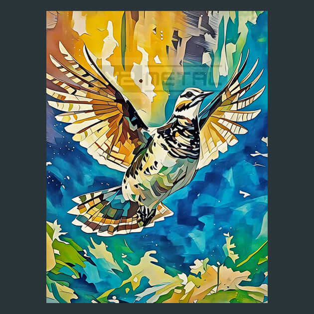 Woodcock River Scene Metal Wall Art and Desktop Mouse Pad by X2Metal