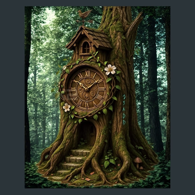 Woodland Tree Metal Wall Art and Desktop Mouse Pad by X2Metal
